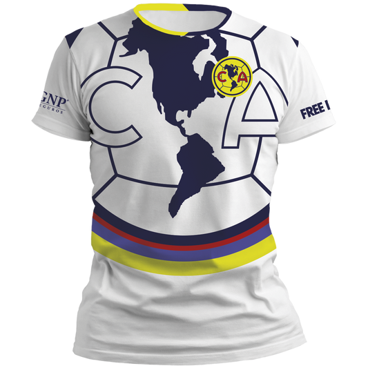 Playera America Concepto blanca 25