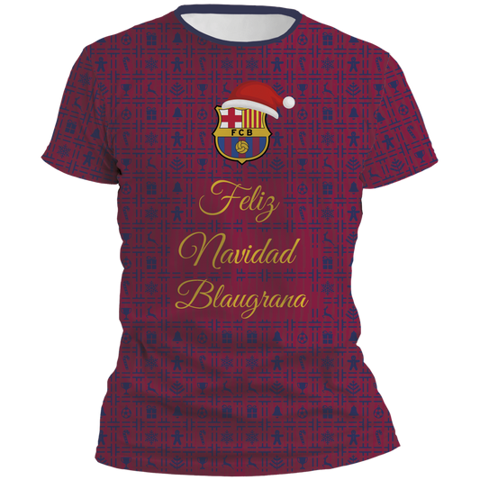 Playera Barcelona Feliz Navidad Blaugrana