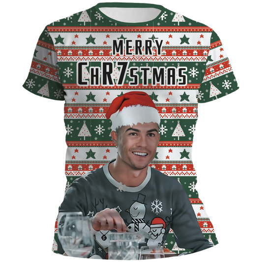 Playera Cr7 Merry Chr7stmas