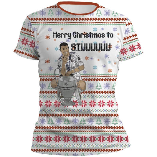 Playera Cr7 Merry Christmas to siuuuuu