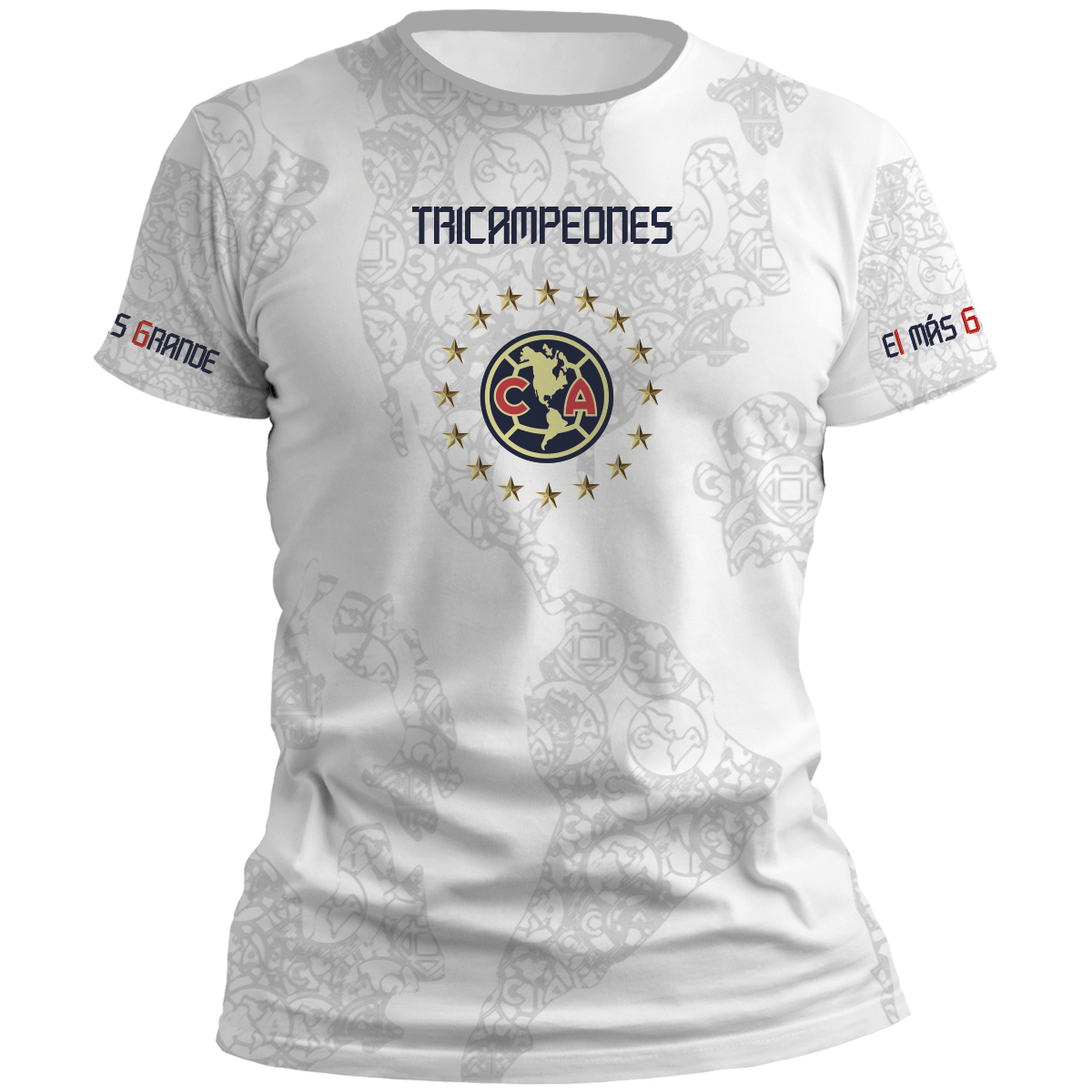 Playera America Tricampeon Blanca