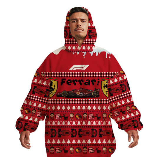 Sudaderota F1 Ferrari navideño