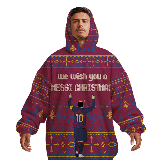 Sudaderota Messi Christmas