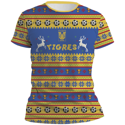 Playera Tigres Navidad