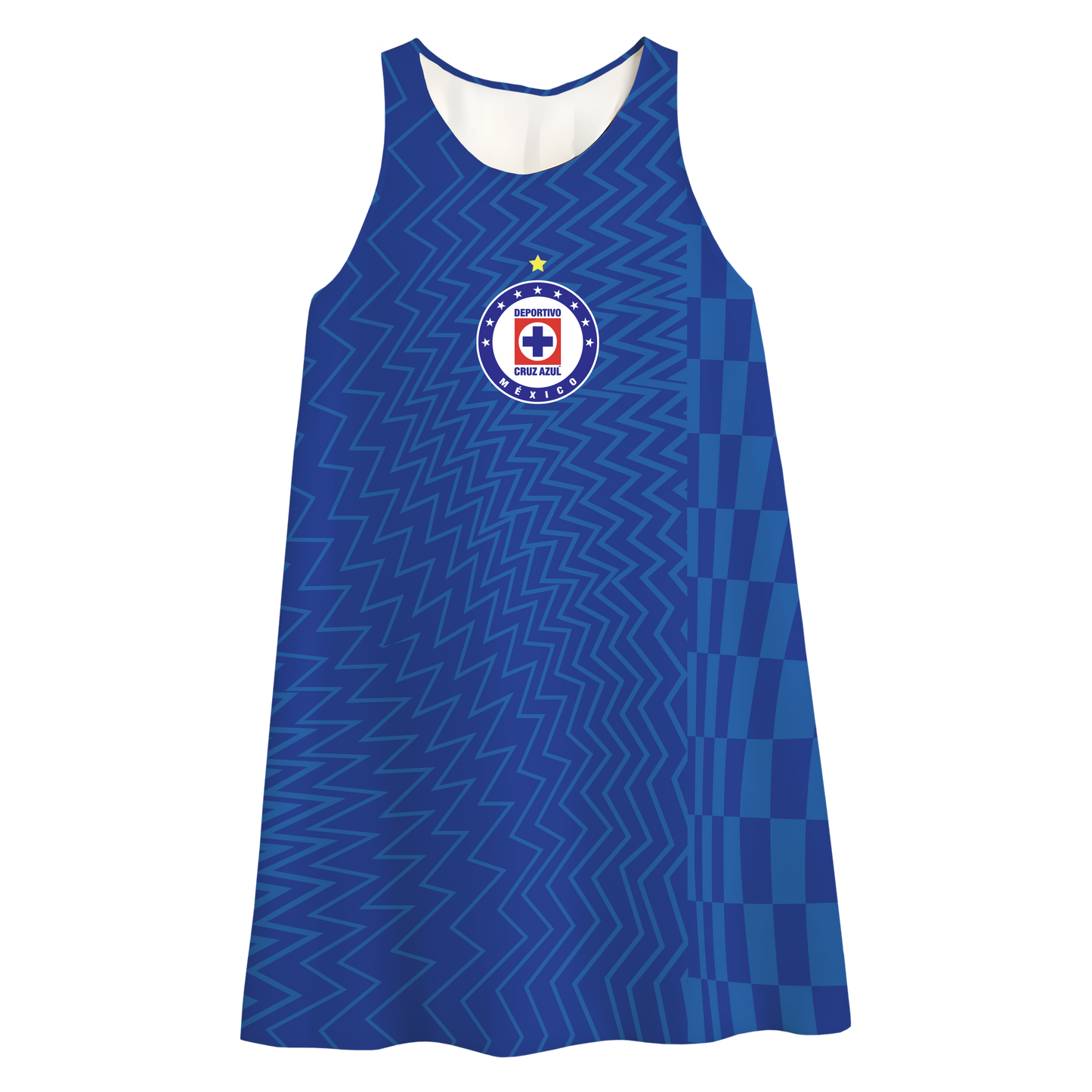 Vestido Cruz Azul Concepto Azul