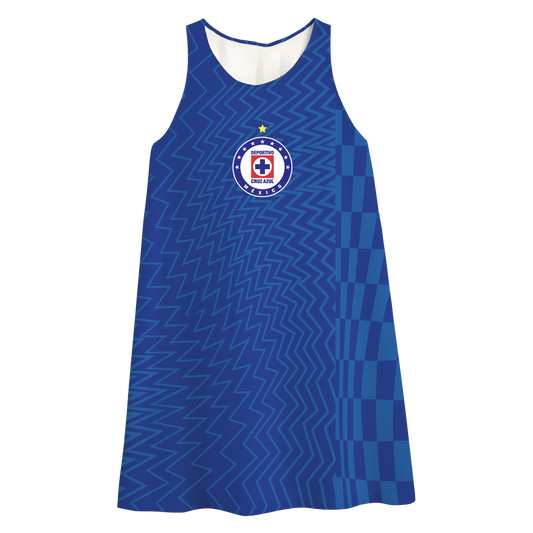 Vestido Cruz Azul Concepto Azul