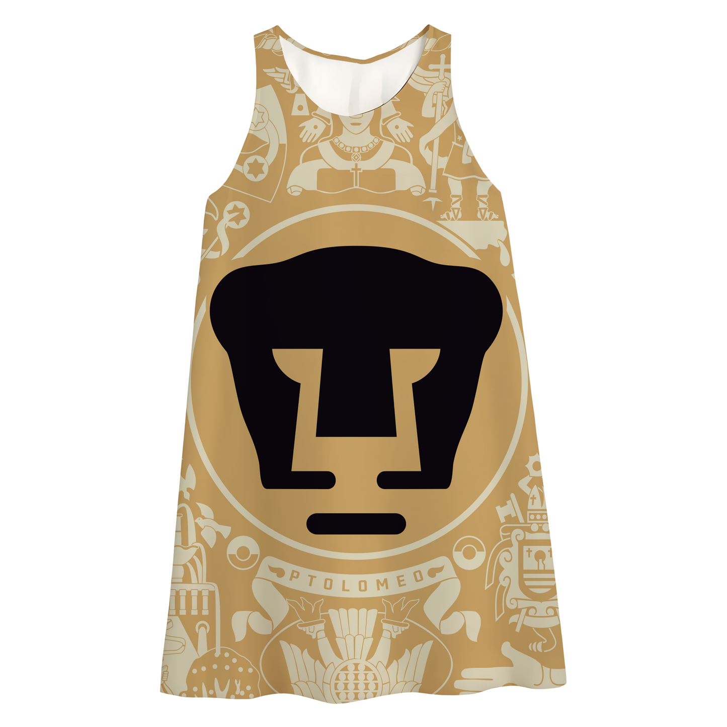 Vestido Pumas Dorada