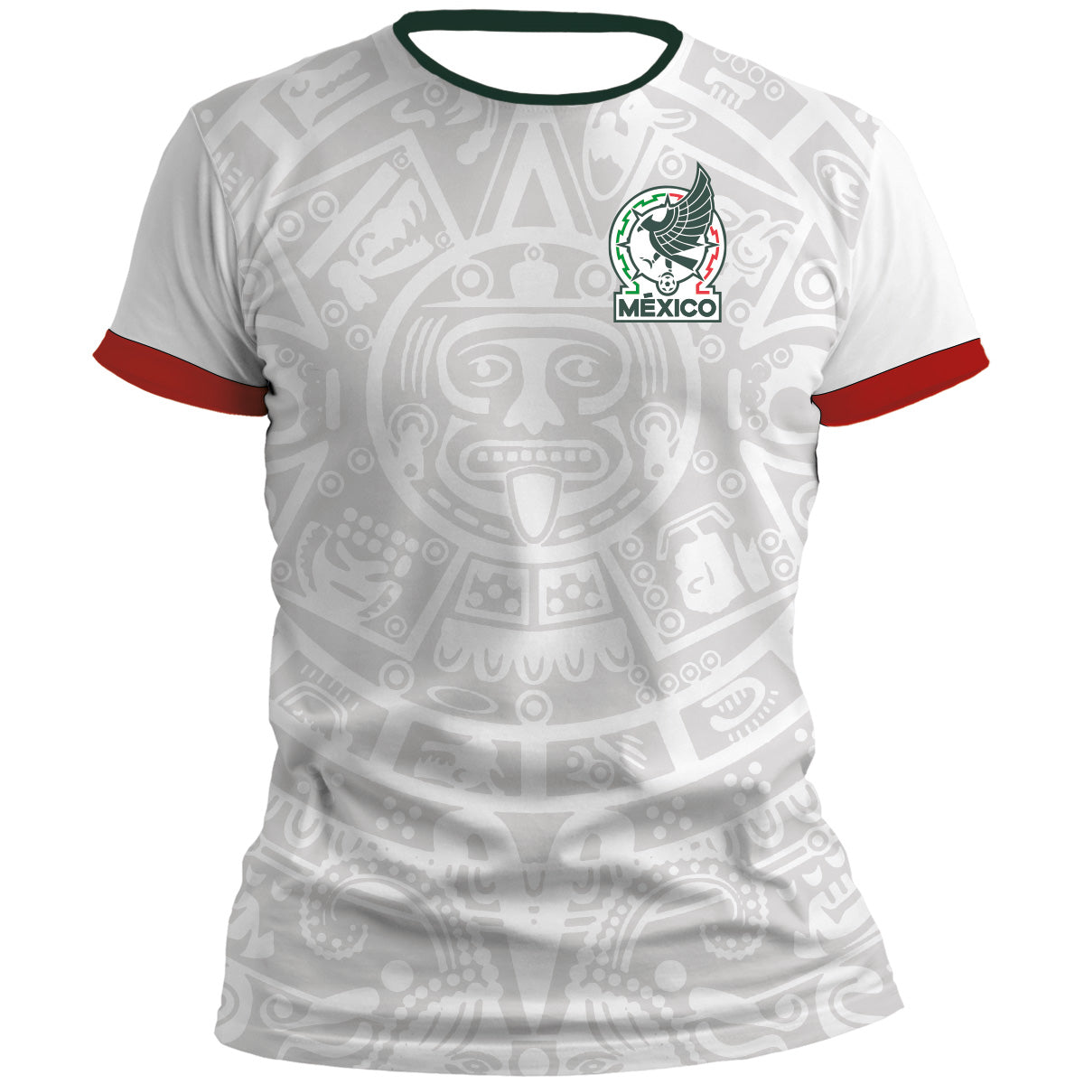 Playera Seleccion Mexicana Azteca Blanca