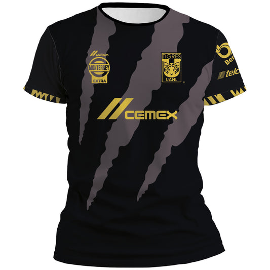 Playera Tigres Negra Garras